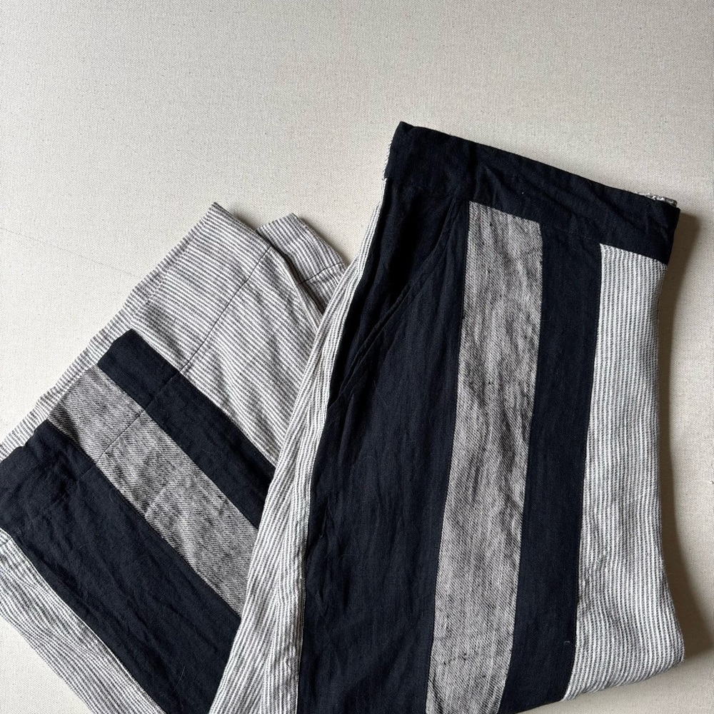 Y2K Linen & Cotton Wide Leg Culottes